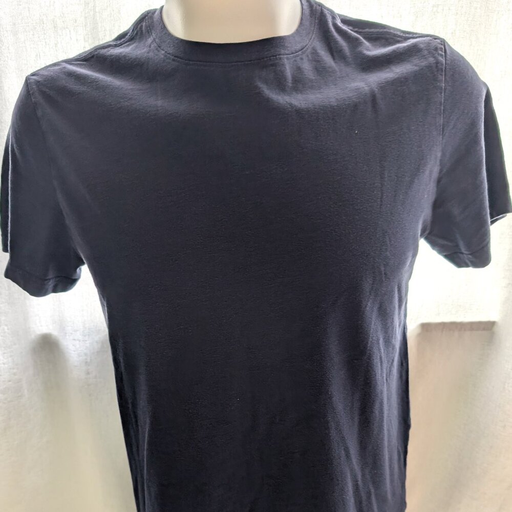 Club Room Men's Classic Black 100% Cotton Tee, Size Medium